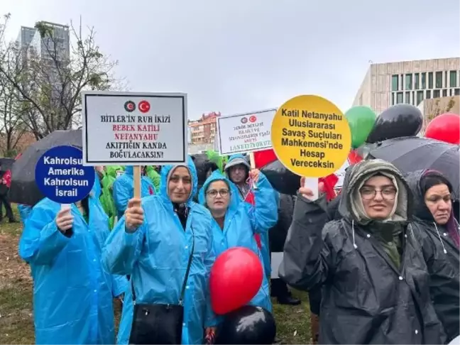 HAK-İŞ Kadın Komitesi, ABD Büyükelçiliği Önünde Protesto Düzenledi