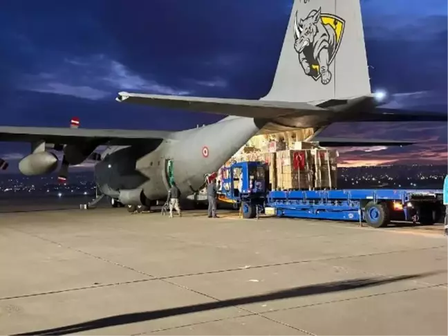 Türkiye'den Gazze'ye ilaç ve tıbbi malzeme taşıyan askeri uçak hareket etti