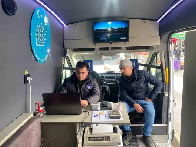 Çorum Belediyesi Mobil Çözüm Merkezi Hizmete Başladı