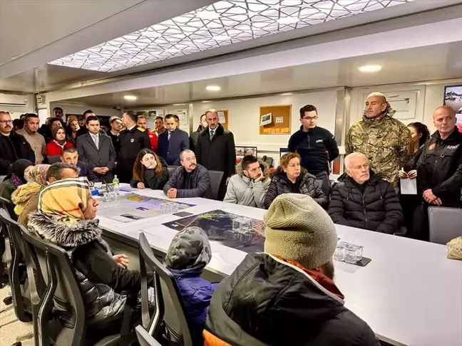 Zonguldak'ta batan gemiyle ilgili ailelere bilgi verildi
