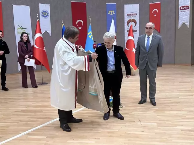 Mustafa Abdülcemil Kırımoğlu'na Gıda ve Tarım Üniversitesi tarafından fahri doktora unvanı verildi