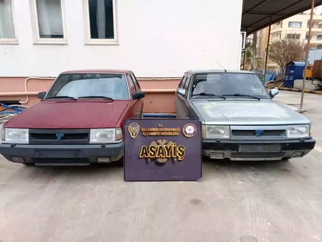 Hatay'da Çalıntı Otomobiller Bulundu, 4 Şahıs Tutuklandı