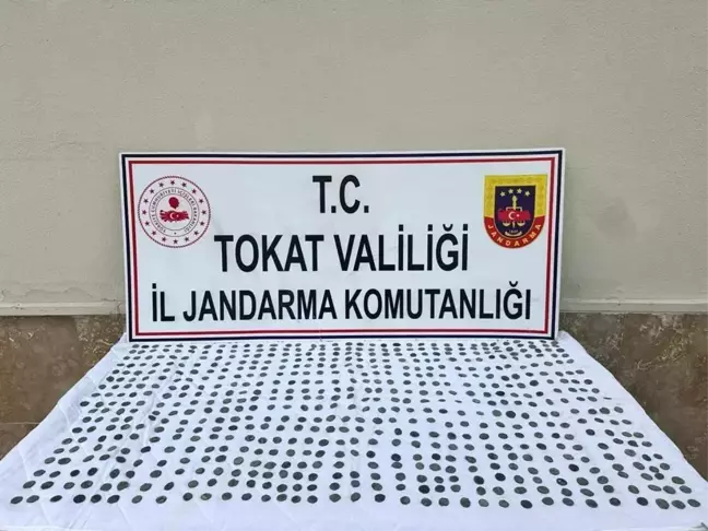 Tokat'ta Selçuklu dönemine ait 620 adet sikke ele geçirildi
