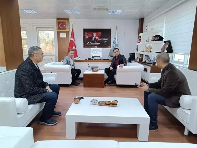 Hasankeyf Kaymakamı Mehmet Ali İmrak, DSİ 16. Bölge Müdürü Cihan Aksoy'u ziyaret etti