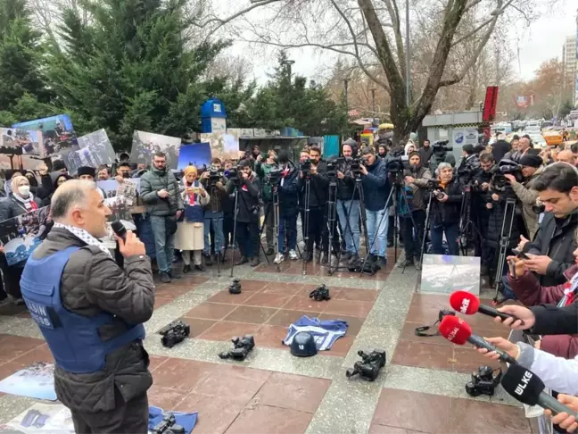 Ankara'da Gazeteciler Günü Eylemi: İsrail'in Gazze'de öldürdüğü gazeteciler anıldı