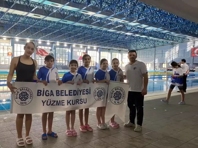 Bigalı Sporcular Çanakkale Yüzme Yarışlarında Başarı Elde Etti