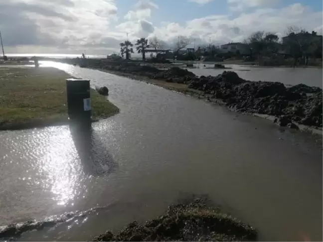 Silivri'de Sağanak Yağış Sonucu Sular Altında Kalan Alanlar