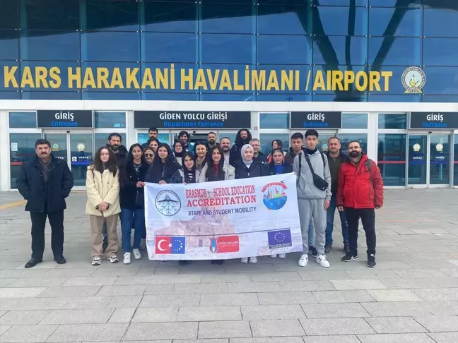 Kars'tan Erasmus+ Okul Eğitimi Akreditasyon Projesi kapsamında öğretmen ve öğrenciler Almanya'ya gitti