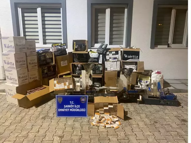 Şarköy'de 168 Bin Makaron Ele Geçirildi