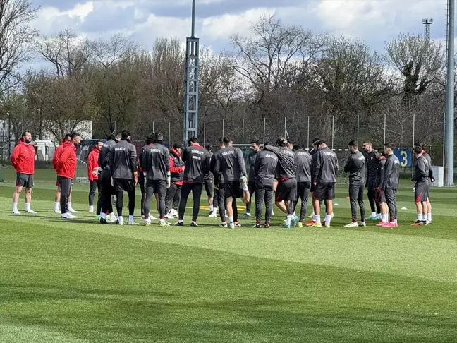 A Milli Futbol Takımı Avusturya maçı hazırlıklarını tamamladı