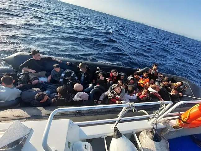Ayvalık'ta 39 düzensiz göçmen yakalandı