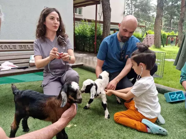 Denizli'de Ana Sınıfı Öğrencilerine Hayvan Sevgisi Aşılanıyor