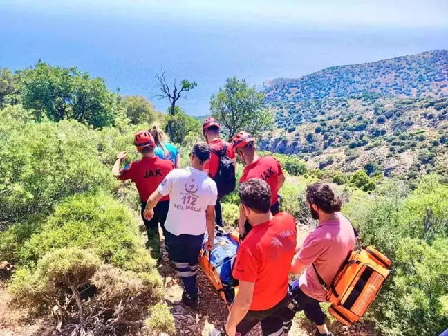 Muğla'da Yabancı Turistin Ayağı Kırıldı