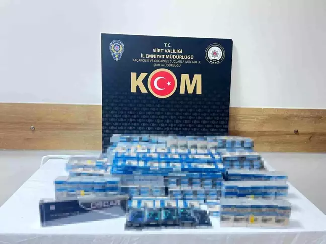 Siirt'te Kaçak Sigara Operasyonu