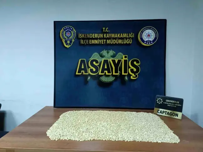 Hatay'da 15 Bin Adet Captagon Hap Ele Geçirildi
