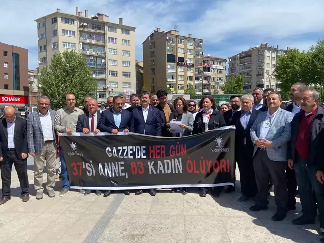 AK Partili Kadınlar İsrail'in Gazze'ye saldırılarında annelerin durumuna dikkat çekti