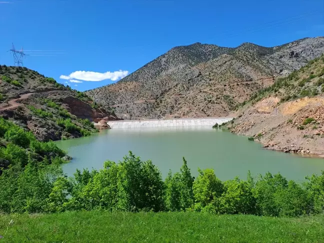 Artvin'de Kılıçkaya Göleti'nde su tutulmaya başlandı