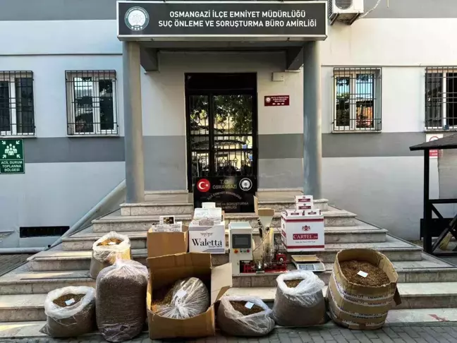 Bursa'da Kaçak Sigara Operasyonu: Makaron ve Makine Ele Geçirildi