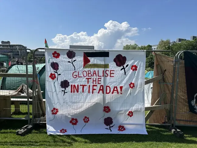 Dublin College Üniversitesi Öğrencileri Filistin'e Destek Gösterilerine Devam Ediyor