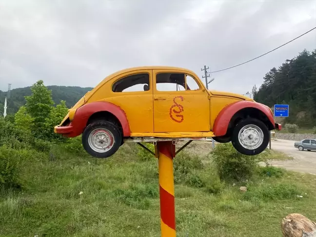 Ovacuma köyünde otomobilin rengi Galatasaray'ın şampiyonluğuyla değişmedi