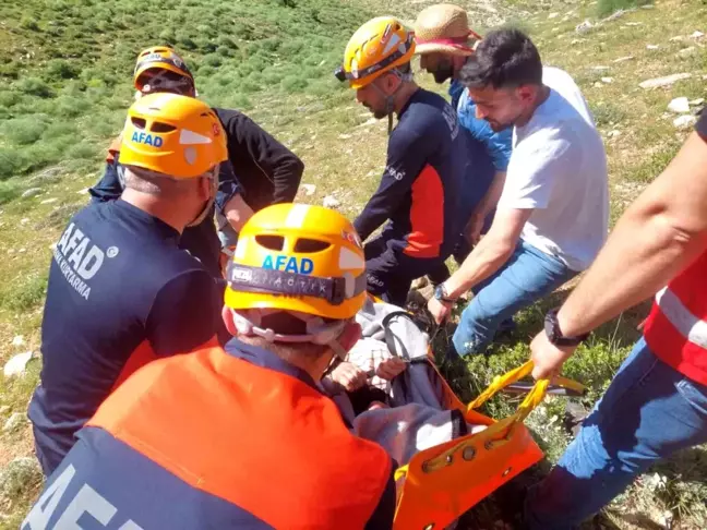 Van'da Pancar Toplarken Kayalıklardan Düşen 2 Kişi Kurtarıldı