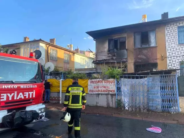 Kayseri Melikgazi ilçesinde çıkan yangın söndürüldü