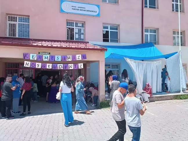 Sivas'ın Gemerek ilçesinde Filistin'e destek amacıyla kermes düzenlendi