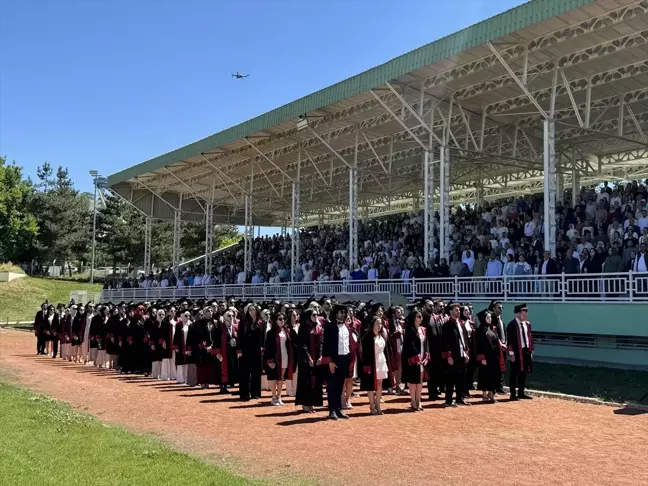 Erzurum Atatürk Üniversitesi Mezuniyet Töreninde Filistin'e Destek