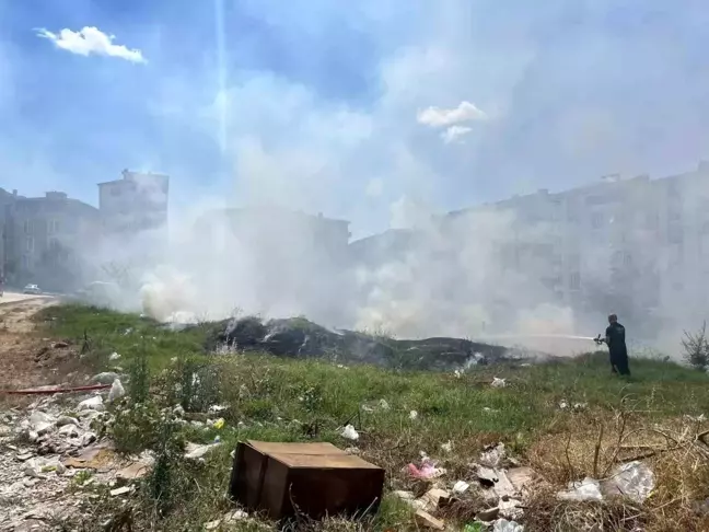 Çerkezköy'de Boş Arazi Yangını