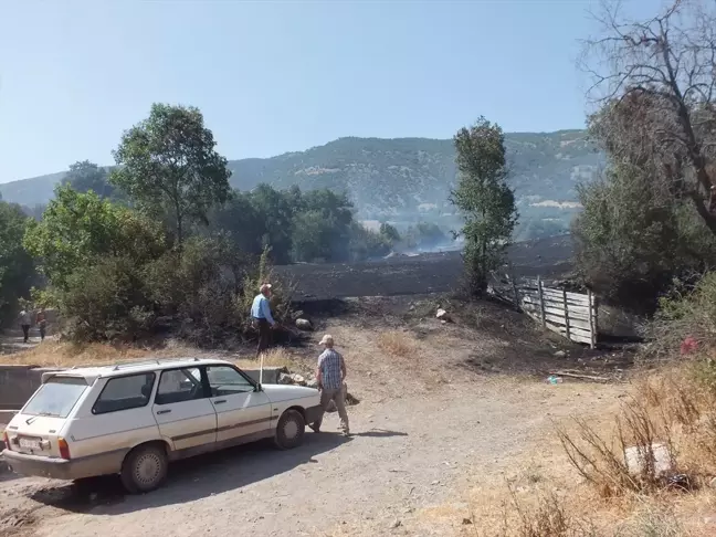 Tokat'ın Turhal ilçesinde anız yangını: 300 dekar ekili arazi zarar gördü