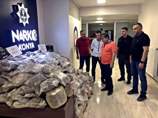 Konya'da 225 Kilo Uyuşturucu Ele Geçirildi