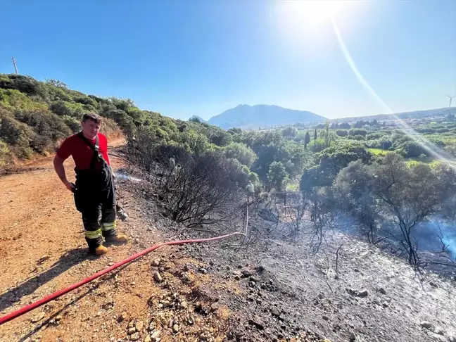 Muğla'nın Datça ilçesinde çıkan yangın kontrol altına alındı