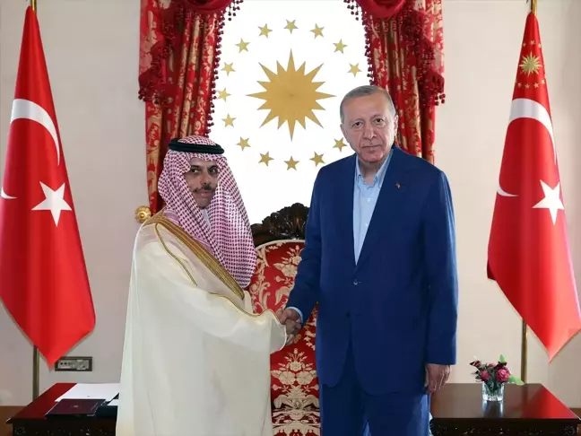 Cumhurbaşkanı Erdoğan, Suudi Arabistan Dışişleri Bakanı Al Suud'u kabul etti