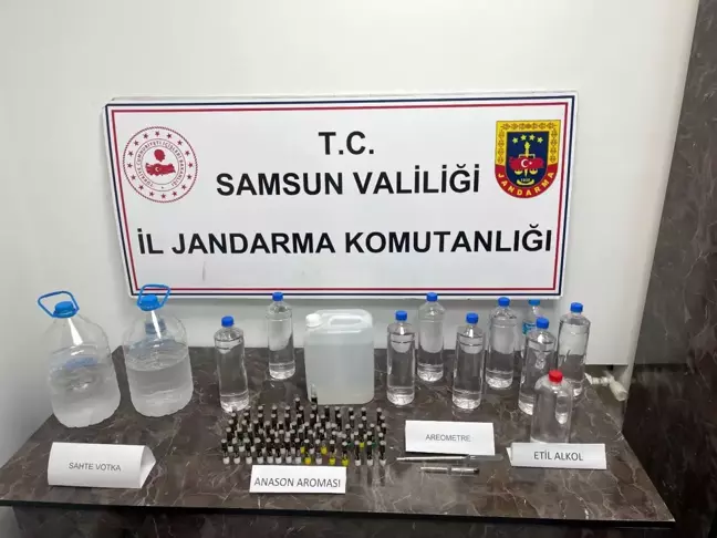 Samsun'da Sahte İçki Üretimi Operasyonu