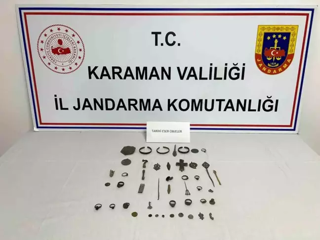 Karaman'da Motosiklette Tarihi Eser Operasyonu