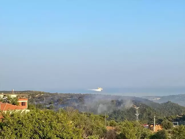 Çanakkale'de Orman Yangınına Müdahale Devam Ediyor