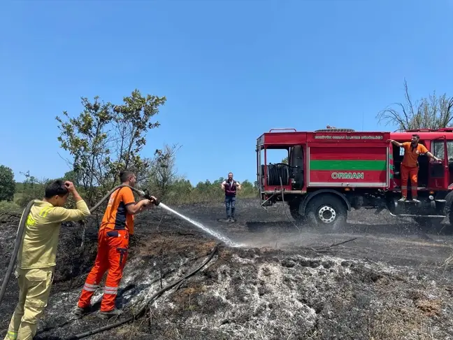 Bilecik'te 30 Dekar Alan Yakan Arazı Yangını Kontrol Altına Alındı