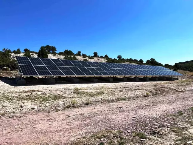 Kütahya'da 4 köyde güneş enerjisiyle içme suyu kuyuları kuruldu