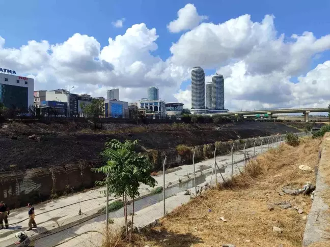 İstanbul Basın Ekspres Yolu'nda Gençler Tarafından Çıkarılan Yangın Kontrol Altına Alındı