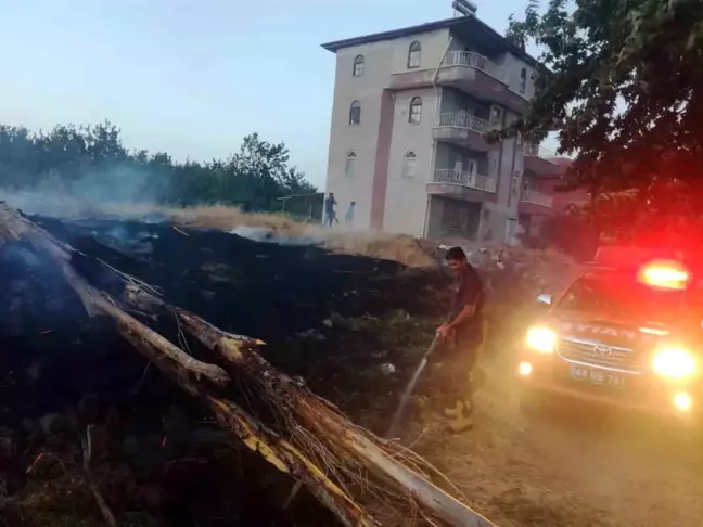 Malatya'nın Doğanyol ilçesinde çıkan anız yangını söndürüldü