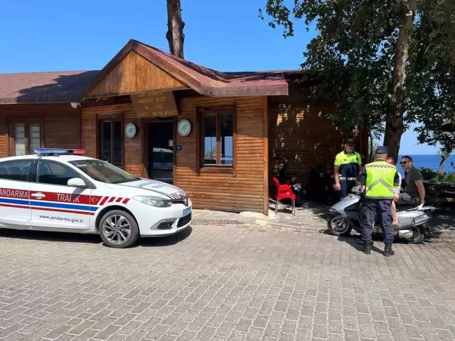 Kuşadası'nda motosiklet sürücülerine trafik güvenliği bilgilendirmesi yapıldı