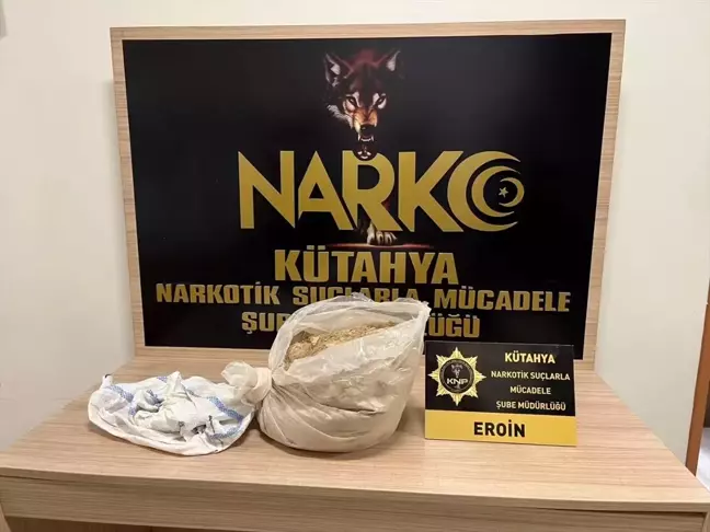 Kütahya'da 10 Kilogram Eroin Bulundu, Şüpheli Gözaltına Alındı