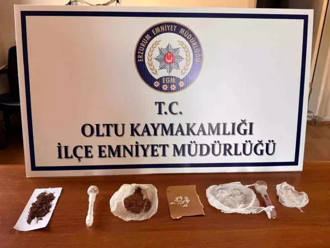 Erzurum Oltu'da Uyuşturucu Operasyonunda 4 Şüpheli Yakalandı