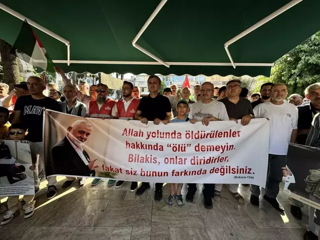 Isparta'da Filistin'e Destek Protestosu