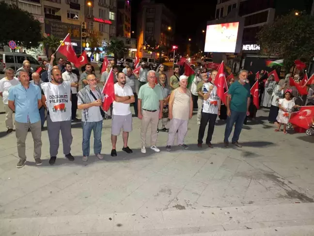 Balıkesir'de Filistin'e destek mitingi düzenlendi