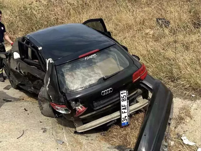 Tekirdağ'da 3 otomobilin karıştığı kaza: 5 yaralı