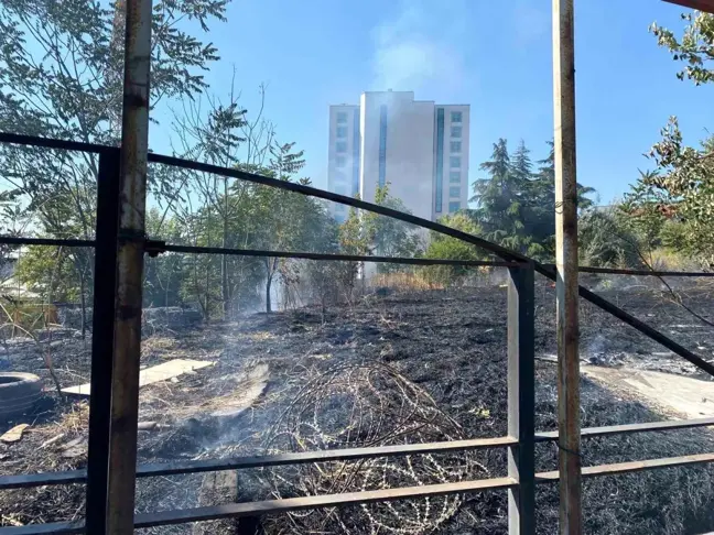 Bahçelievler Yenibosna'da Otluk Alanda Çıkan Yangın Söndürüldü