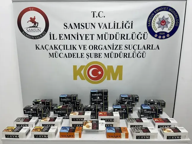 Samsun'da Sigara Kaçakçılığı Operasyonu: 7 Bin 800 Makaron Ele Geçirildi