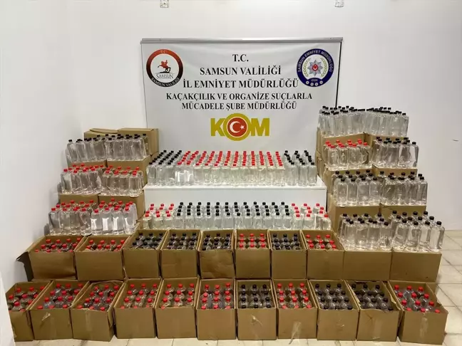 Samsun'da 2 Bin 652 Litre Etil Alkol Ele Geçirildi