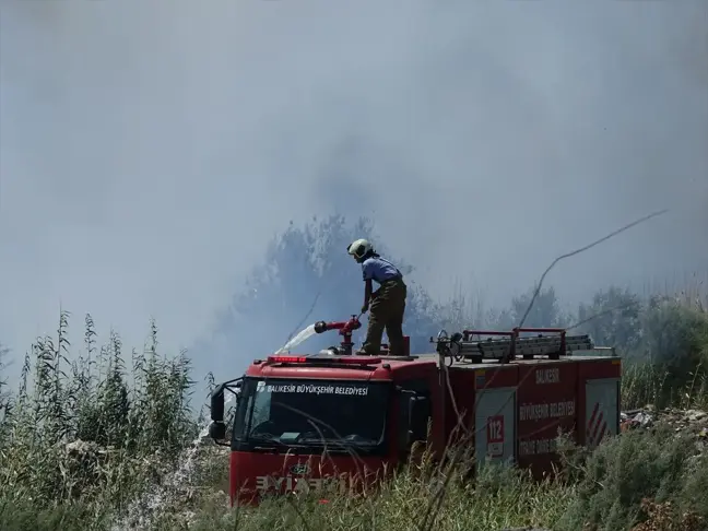 Edremit'te Sazlık Alanında Çıkan Yangın Kontrol Altına Alındı